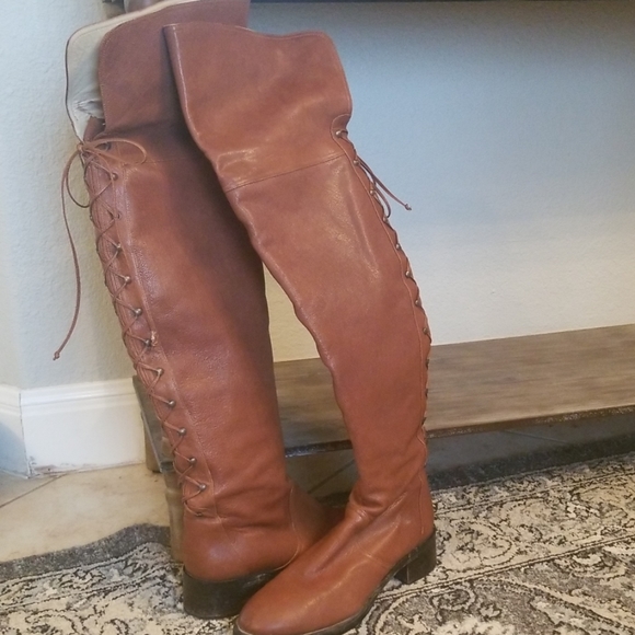 DKNY Leather Over the Knee Boots 9.5 - Picture 6 of 6